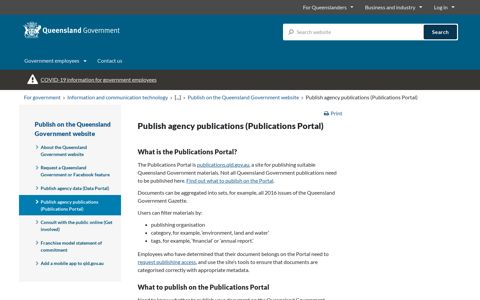 Publish agency publications (Publications Portal) | For ...
