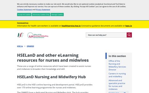 HSELanD and other eLearning resources for nurses and ...