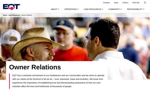 Owner Relations | EQT Corporation