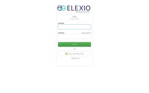 Login | Elexio Community ChMS - Elexiochms