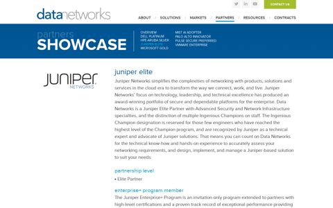 Juniper Elite | Data Networks