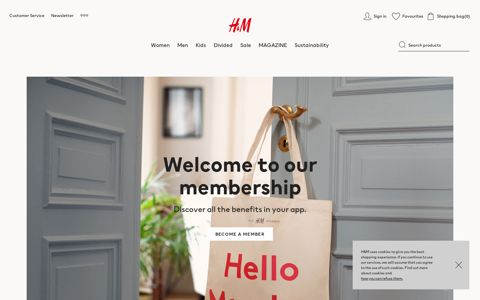 H&M Membership | Join to Collect Points & Rewards