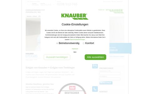 Erdgas von Knauber = Erdgas vom Testsieger