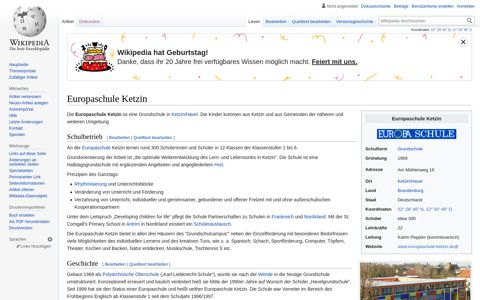 Europaschule Ketzin – Wikipedia