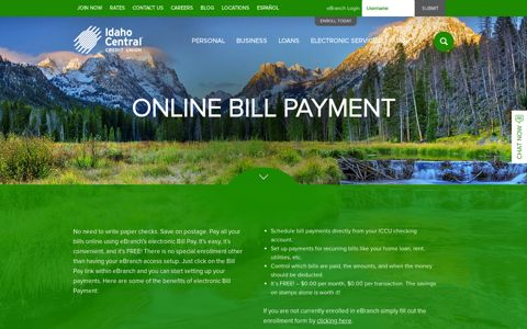 Online Bill Payment - ICCU - Idaho Central Credit Union