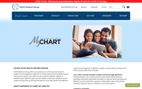 MyChart - HSHS Medical Group