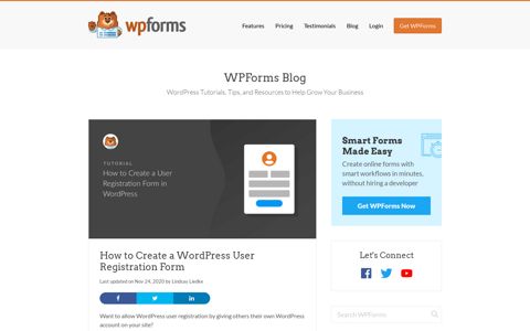 How to Create a WordPress User Registration Form - WPForms