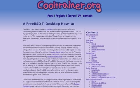 A FreeBSD 11 Desktop How-to » Cooltrainer.org