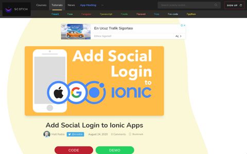 Add Social Login to Ionic Apps ― Scotch.io