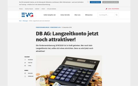 DB AG: Langzeitkonto jetzt noch attraktiver! - Details - EVG