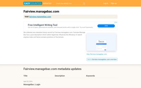 Fairview Manage Bac (Fairview.managebac.com) | Login