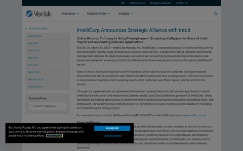 IntelliCorp Announces Strategic Alliance with Intuit | Verisk ...