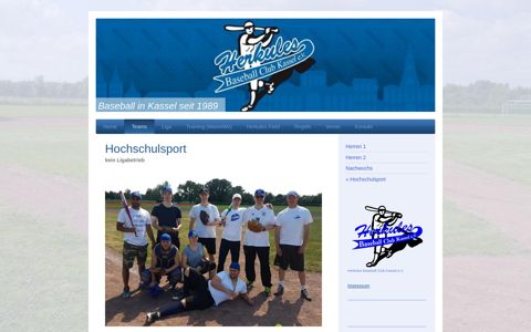 Herkules Baseball Club Kassel e.V. - Hochschulsport