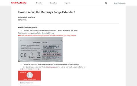 How to set up the Mercusys Range Extender? - Bem-vindo a ...