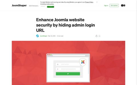 Enhance Joomla website security by hiding admin login URL ...