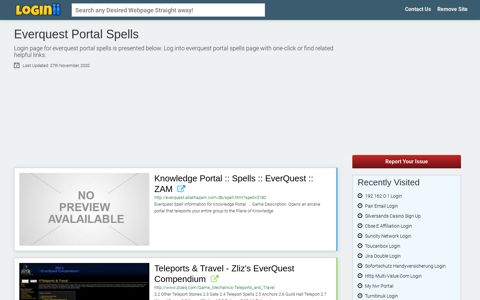 Everquest Portal Spells - Loginii.com