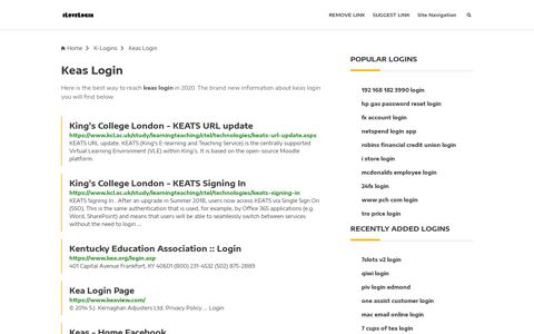 Keas Login ❤️ One Click Access - iLoveLogin