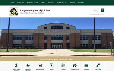 Langston Hughes / Homepage - Fulton County Schools