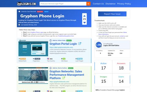 Gryphon Phone Login - Logins-DB