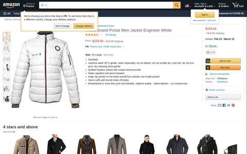 Musterbrand Portal Men Jacket Engineer White XL