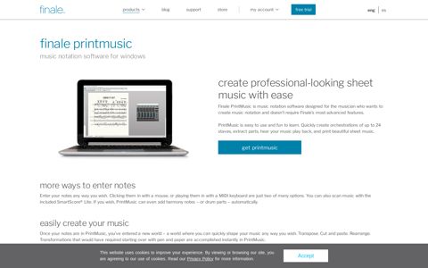 Finale PrintMusic | Create Professional Sheet Music Easily