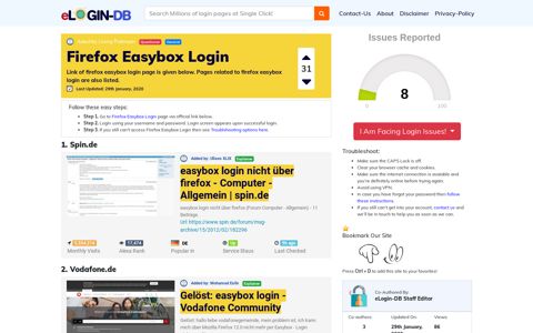 Firefox Easybox Login