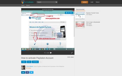 How to activate Paylution Account - SlideShare