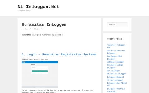 Humanitas Inloggen - Nl-Inloggen.Net