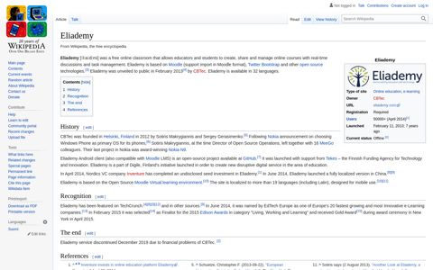 Eliademy - Wikipedia