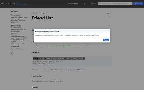 Friend list - Facebook for Developers
