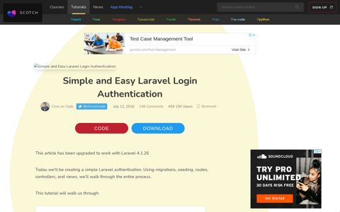 Simple and Easy Laravel Login Authentication ― Scotch.io