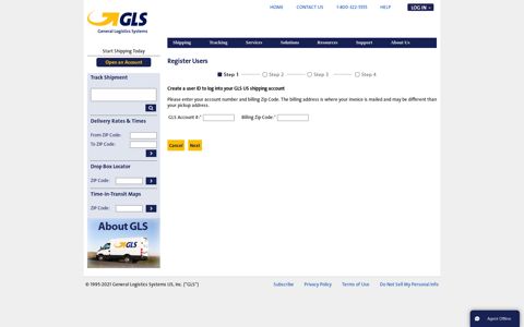 Customer Portal Registeration - Account Validation - GLS