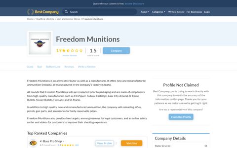 Freedom Munitions - Best Company