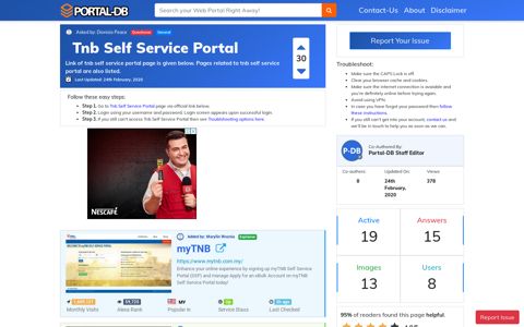 Tnb Self Service Portal