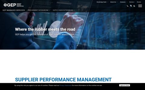 Supplier Performance Management Services and ... - GEP