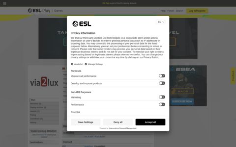 via2lux via 2 lux - Main - Team | ESL Play