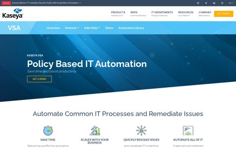 IT Automation Software - Automate IT Processes | Kaseya VSA
