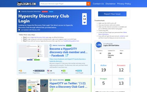 Hypercity Discovery Club Login - Logins-DB
