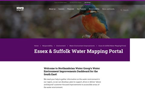 Essex & Suffolk Water Mapping Portal