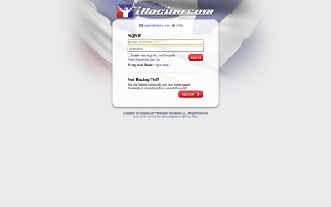 Log in | iRacing.com™ Motorsport Simulations