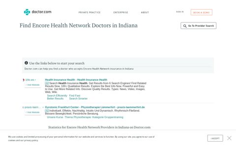 Encore Health Network Doctors in Indiana (IN) | Doctor.com
