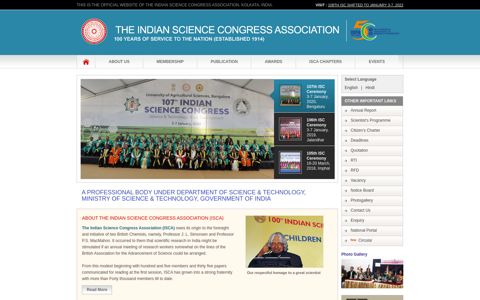 Government of India,Indian Science Congress