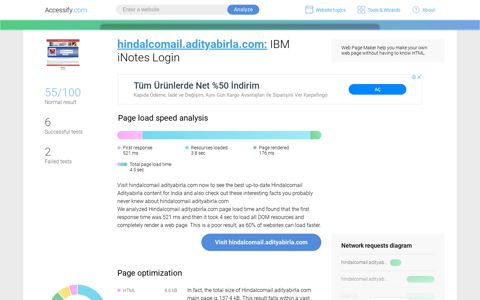 Access hindalcomail.adityabirla.com. IBM iNotes Login