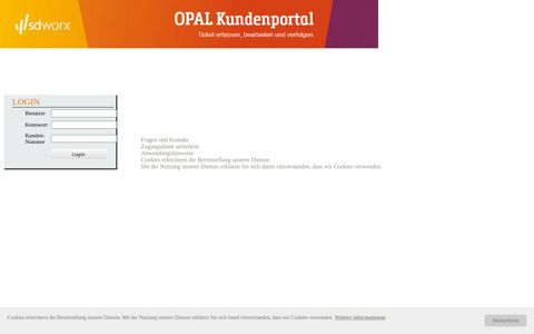 OPAL Kunden-Login