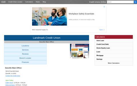 Landmark Credit Union - Danville, IL - Credit Unions Online