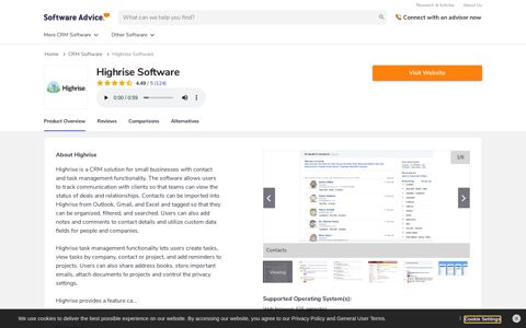 Highrise Software - 2021 Reviews, Pricing & Demo