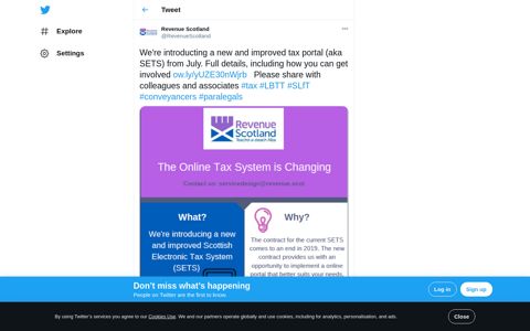 Revenue Scotland on Twitter: "We're introducting a new and ...