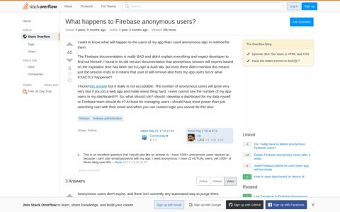 What happens to Firebase anonymous users? - Stack Overflow