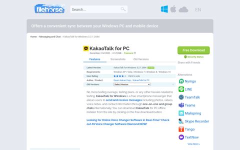 KakaoTalk for PC - FileHorse