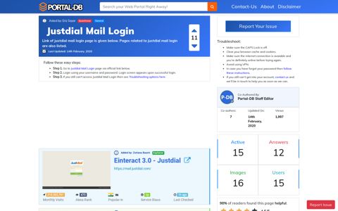 Justdial Mail Login - Portal-DB.live